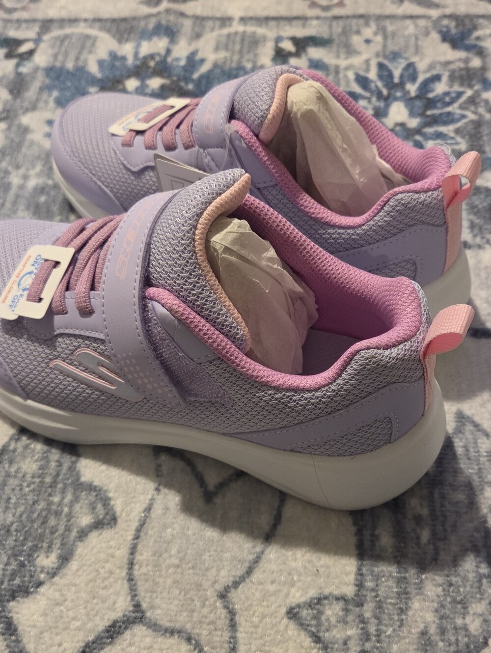 Skechers Girls' Lilac Adaptive Closure Sneakers - Picture 2 of 7